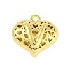 Hollow Brass Pendants for Valentine's Day KK-M289-03V-G-1