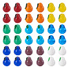 36Pcs 9 Colors Handmade Lampwork Beads LAMP-TA0002-18-1