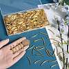 400Pcs Brass Tube Beads KK-SC0005-06G-3