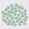 Imitation Jade Glass Beads GLAA-R211-04-B02-1