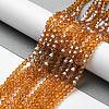 Transparent Electroplate Glass Beads Strands LS-EGLA-A039-T3mm-A28-4