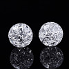 Transparent Crackle Style Acrylic Beads MACR-T036-16-2