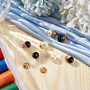 48Pcs 2 Colors Pearl Button Pins for Jeans BUTT-FG0001-38-5