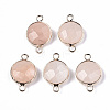 Pink Aventurine Links Connectors G-N326-86A-12-1