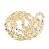 Electroplate Transparent Glass Beads Strands EGLA-Q133-01A-11-2