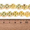 Baking Paint Electroplate Transparent Glass Beads Strands EGLA-Q136-04A-02-4