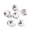 Christmas Opaque Glass Beads LS-EGLA-R113-03G-1