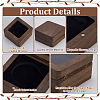 Wood Medal Storage Magnetic Boxes CON-WH0088-94A-02-4