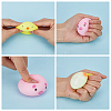 DELORIGIN 2 Sets 2 Colors TPR Imitation Steamed Stuffed Bun Stress Toy AJEW-DR0001-38-5