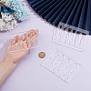 3Pcs 3 Styles Clear Acrylic Drawing Stencils AJEW-HY0001-77A-3