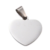 Non-Tarnish 304 Stainless Steel Mirror Polished Finish Stamping Blank Tag Pendants X-STAS-L220-02C-A01-2