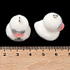 Flocking Opaque Resin Pendants RESI-F064-A07-3