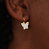 Elegant Butterfly 201 Stainless Steel Hoop Earrings GI3123-1