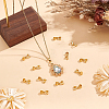 40Pcs Brass Pendant Pinch Bails KK-UN0002-72-2