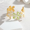 304 Stainless Steel Enamel Cuff Bangles BJEW-H638-01B-G-1