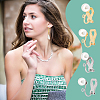 Unicraftale 20Pcs 2 Colors 304 Stainless Steel Clip-on Earring Findings with Imitation Pearl Plastic Beaded STAS-UN0054-72-6