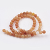 Natural Red Aventurine Beads Strands X-GSR10mmC023-2