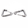 Triangle Huggie Hoop Earrings for Women EJEW-N016-008-NR-2