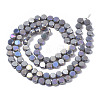 Electroplate Glass Beads Strands EGLA-Q125-002-A01-2