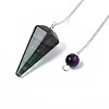 Natural Fluorite Hexagonal Pointed Dowsing Pendulums LS-G-T097-08-5