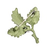 Electroplate Cardamom Shape Alloy Lapel Pins for Backpack Clothes JEWB-B037-01G-3