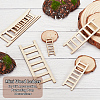 40Pcs 4 Style Unfinished Wooden Mini Ladders WOOD-OC0003-63-4