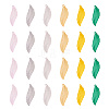 100pcs 5 colors Transparent Acrylic Pendants MACR-TA0001-81-1