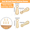 20Pcs 2 Styles Brass Charms KK-BBC0022-49-2