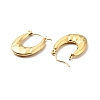 Ion Plating(IP) 304 Stainless Steel Chunky Oval Hoop Earrings for Women EJEW-A076-06G-2