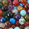 225Pcs 15 Style Natural Agate Round Beads G-TA0001-36-23