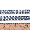 Electroplate Transparent Glass Beads Strands EGLA-N022-04A-D06-4