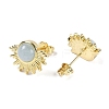 Natural Mixed Stone Stud Earrings EJEW-K288-01G-3