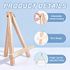 Foldable Wood Triangle Easel WOOD-WH0034-52B-5