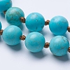 Natural Howlite Beaded Necklaces NJEW-P202-36-A08-2