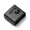 Ion Plating(IP) 304 Stainless Steel Square Slide Charms STAS-L132-24P-B-2