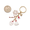 Alloy Enamel Brass Bell Keychains X1-KEYC-TA00038-3