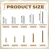 10 Styles 304 Stainless Steel Stereoplasm Cement Nail STAS-LP0005-65-2