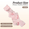 5M Polyester Fringe Flower Printed Ribbon LS-OCOR-WH20006-19B-2