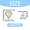 DIY Diamond Glass Bottles Pendants Making Kits DIY-TA0012-40F-3