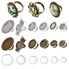 DIY Blank Dome Finger Ring Making Kit DIY-SC0022-14-1