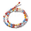 Handmade Millefiori Lampwork Beads Strands LAMP-F035-02-2