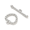 Brass Toggle Clasps KK-CBA42CA-01D-P-3