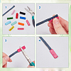26Pcs 13 Colors Iron Ribbon Crimp Ends FIND-AR0006-13-3