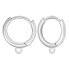 1 Pair 925 Sterling Silver Hoop Earring Findings STER-PH0004-91P-1