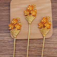 Iron Hair Stick Findings OHAR-PW0001-266G