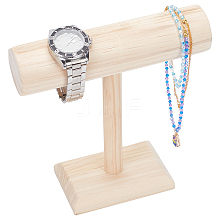 Wooden T-Bar Detachable Bracelet Display Stands BDIS-WH0003-21