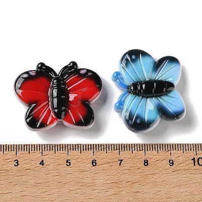 Opaque Printed Acrylic Beads AC-CBAA26B-14-1