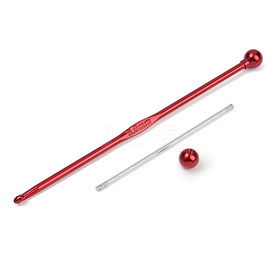 DIY Alloy Beadable Crochet Hooks LS-AJEW-A064-02A-1