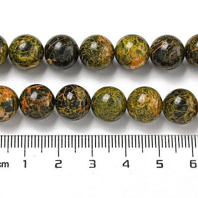 Natural Bumblebee Jasper Beads Strands G-P544-A03-02-1