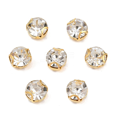 Flat Round Sew on Rhinestone Montee Beads STAS-B107-01C-01G-1
